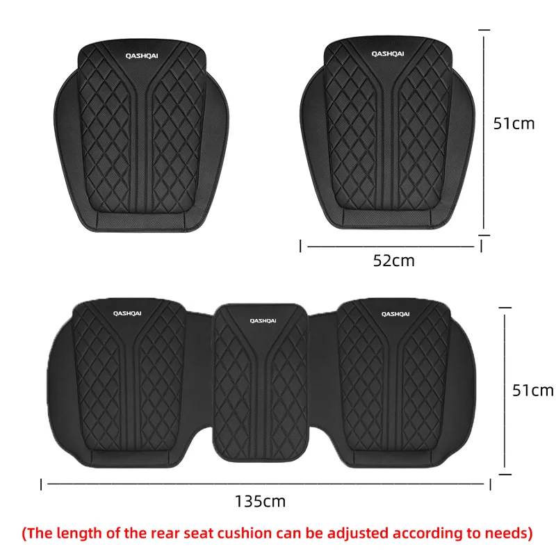 Car Seat Cushion Car Front/Rear Seat Cover Waist Cushion For Nissan Qashqai J10 J11 J12 Chair Pad Auto Interior Accessories view 6