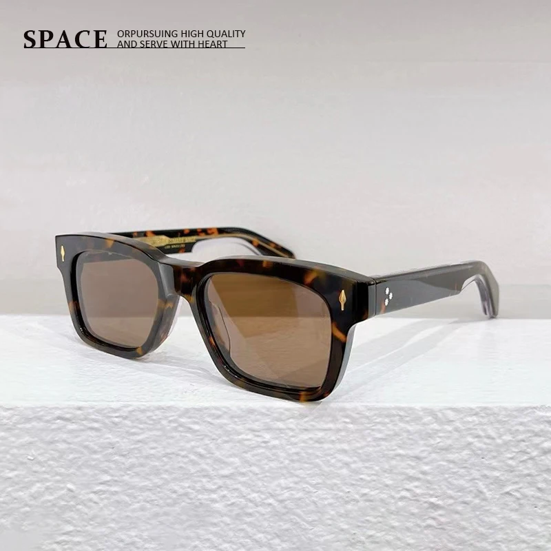 Acetate Sunglasses for men High quality square fashion designer UV400 MOLINO handmade women's sunglasses can be carved