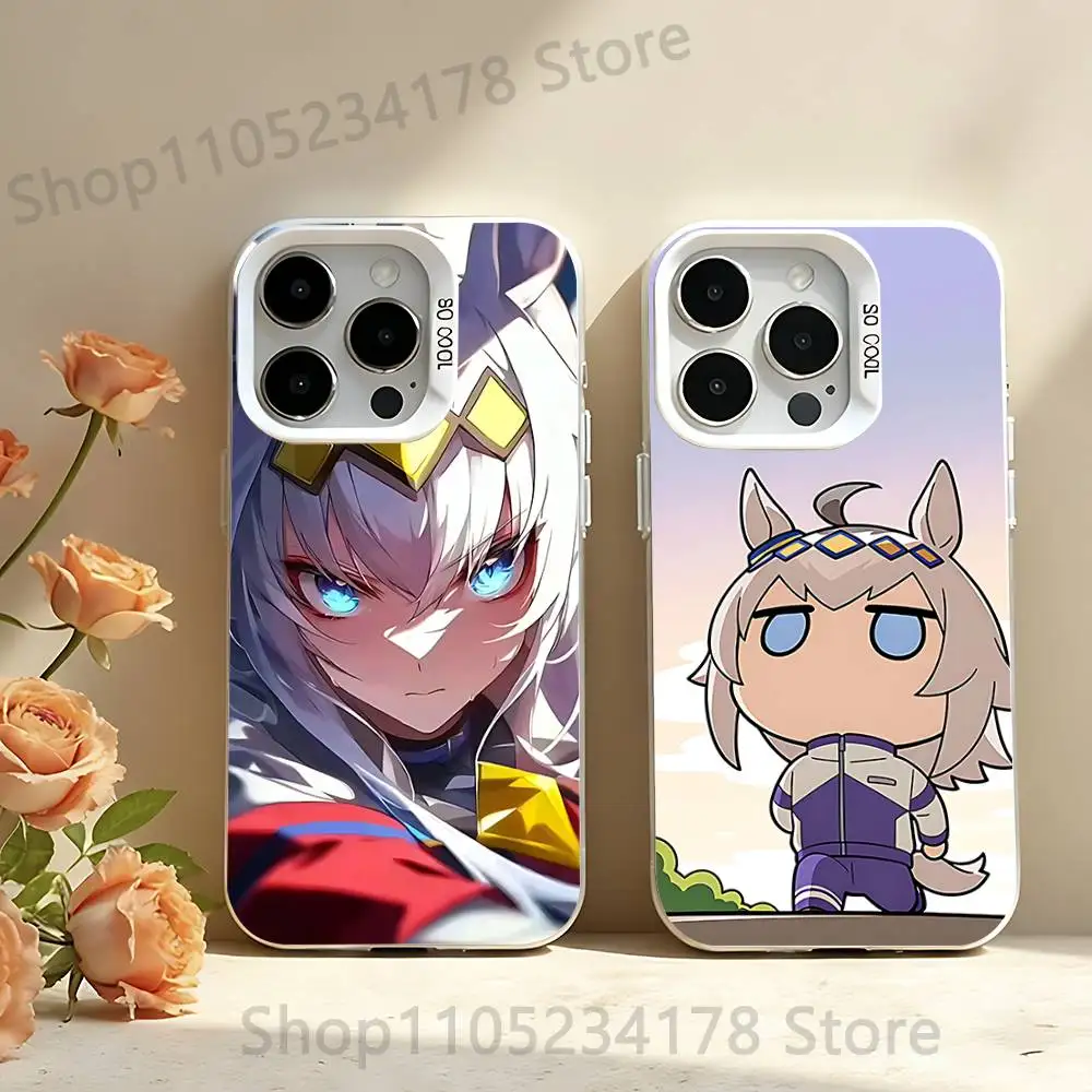 

U-Uma Musume Pretty Derby Oguri Cap Phone Case For iPhone 17,16,15,14,13,12,11,Pro,Max,Plus,SE,Air,Mini Anti Fall White Bumper