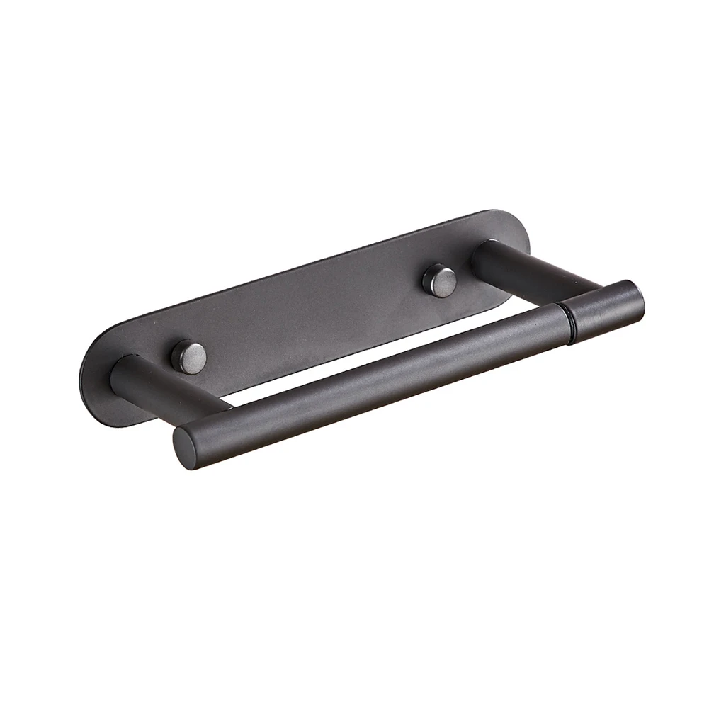Mounted Stainless Steel Toilet Holder Supporting Multiple Mounting Orientations for Custom Placement  Mounted