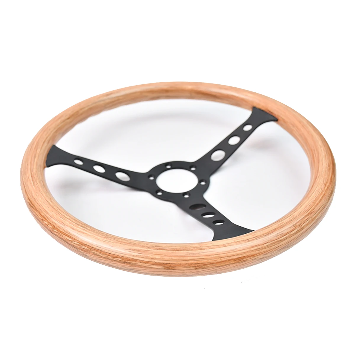 

Tiypeor American Black Walnut Wooden Material Steering Wheel Classic Style