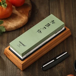 HEZHEN Kitchen Knife Sharpener Grinding Stone Diamond Sharpening Surface Whetstone Knife Kitchen Grinding Tool with Angle Guide