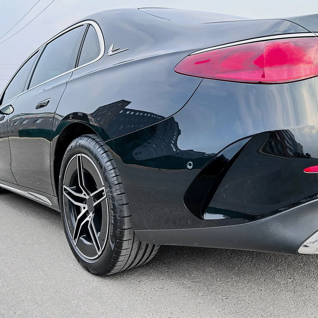GEFENSI For Mercedes-Benz E-Class W214 E260 E300 AMG 2024+ Rear Bumper Splitter Lip Body Kit Spoiler Air Vent Cover Canard Stick