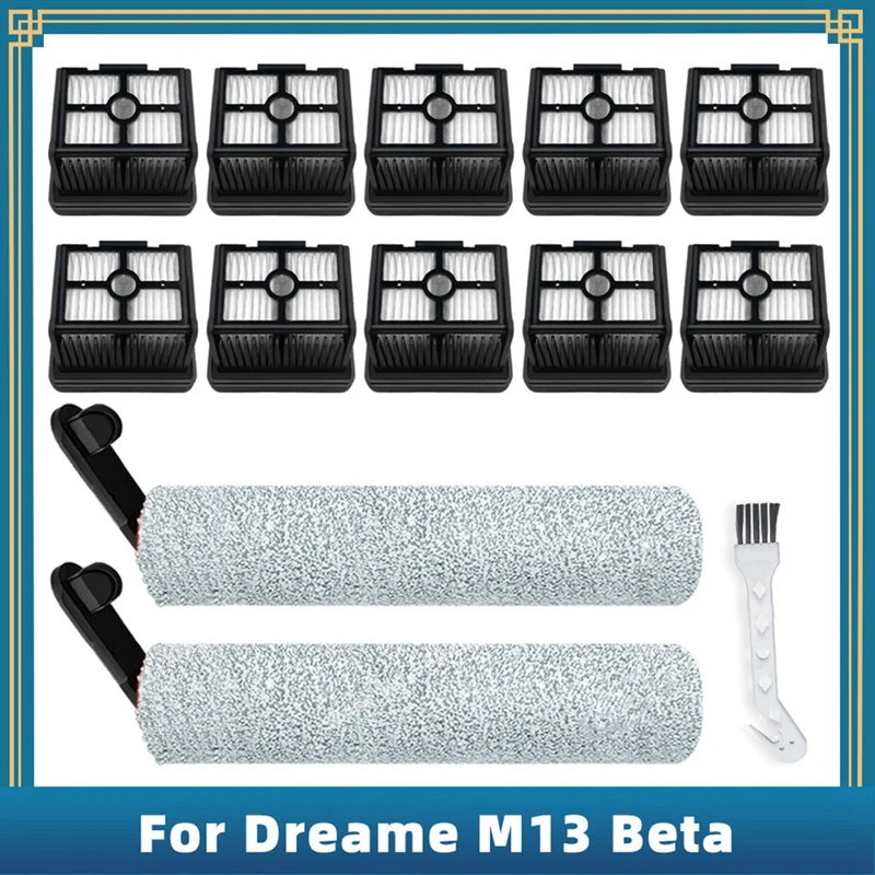 

For Dreame M13 Beta/H12PRO/ H12proplus Cordless Wet And Dry Vacuum Cleaner Parts Accessories Roller Brush Hepa Filter