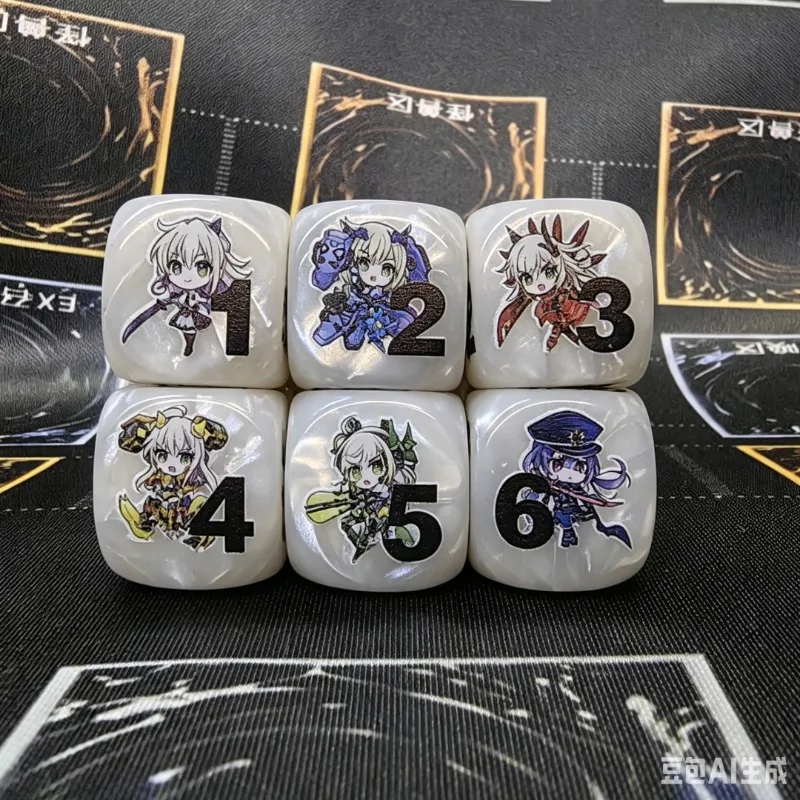 Nuevo Token YGO Sky Striker Ace-Hayate, Indicador de Daño, Dado de Resina, Yu-Gi-Oh! Juego de dados de 20 mm para el juego de rol First Attack Second Attack Counter