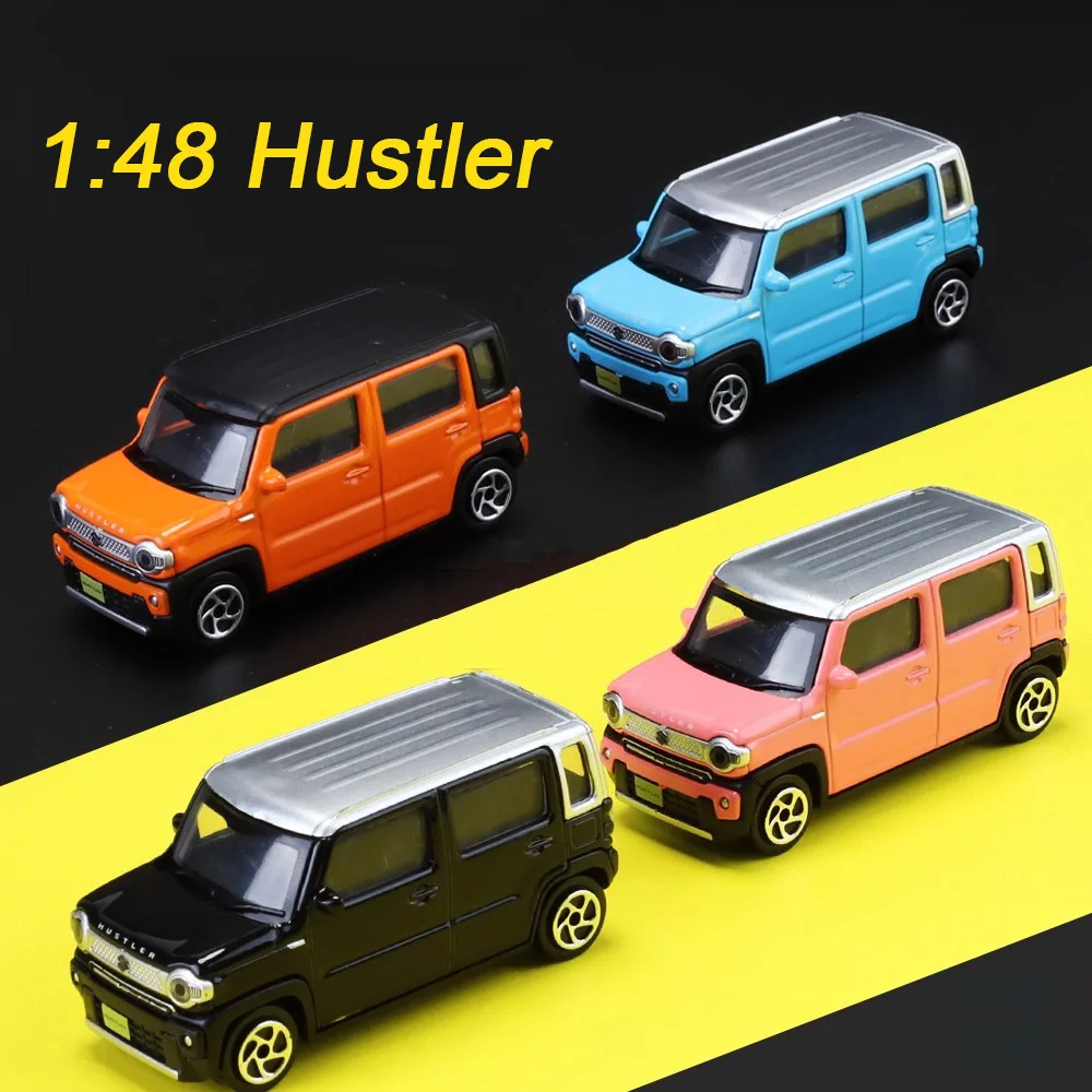 

1:48 Suzuki Hustler Model Cars Alloy Diecast Toy Rubber Tires Miniature Vehicle Wheel Shock Absorption Car Perfect Gifts for Kid