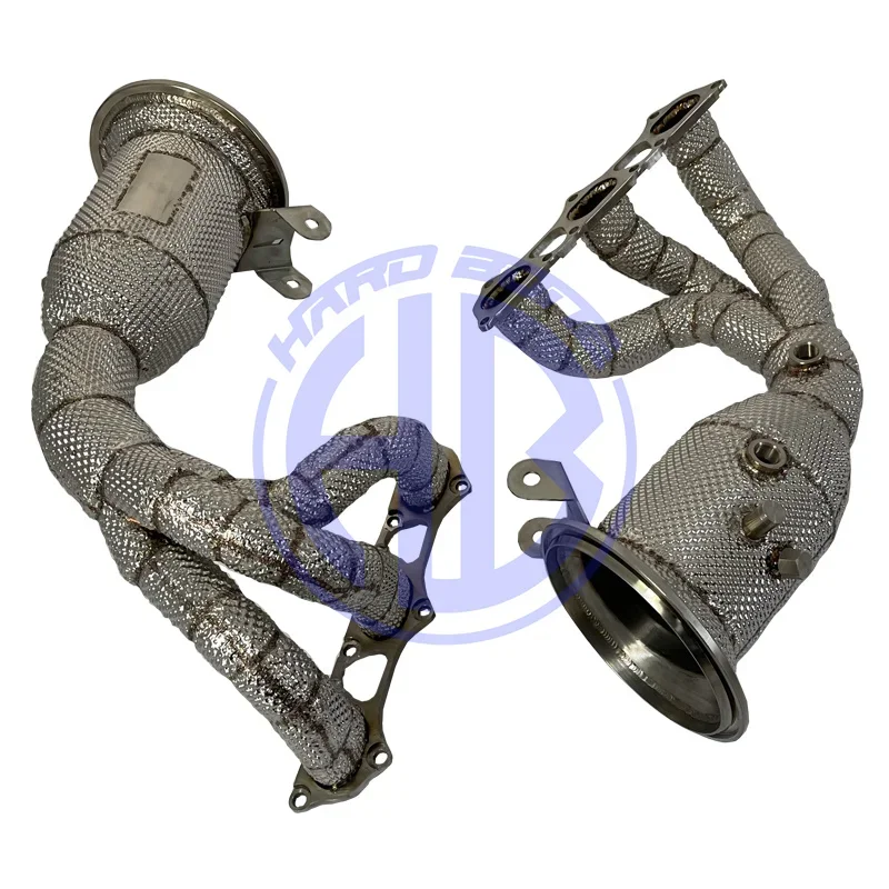 Exhaust Header for PORSCHE 992 GT3 High Performance Exhaust Manifold with Heat Shield！