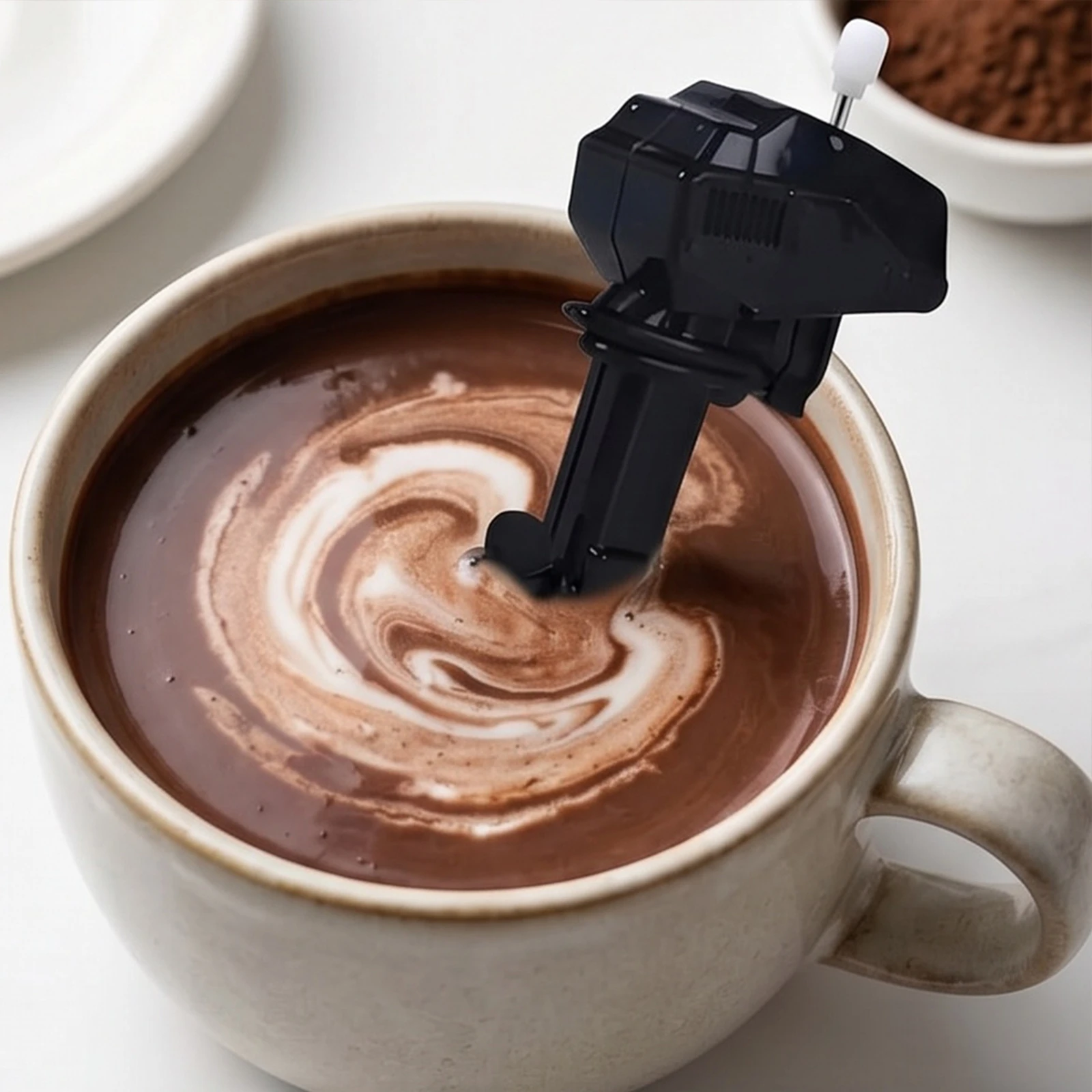 10 Pcs Wind Up Outboard Motor Coffee Mixer Marine Engine Coffees Mixer Small Electric Drink Mixing Gadget for Home Office