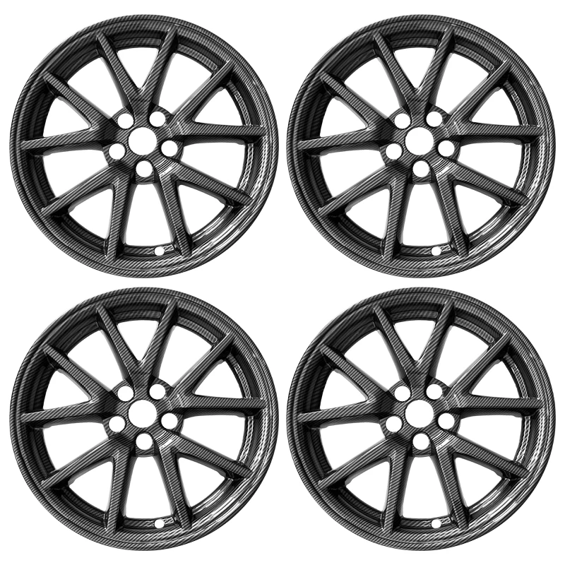 4PCS Hub Cap Performance Replacement Wheel Cap 18 Inch Automobile Hubcap Full Rim Cover Accessories For TESLA MODEL 3 2021-2023