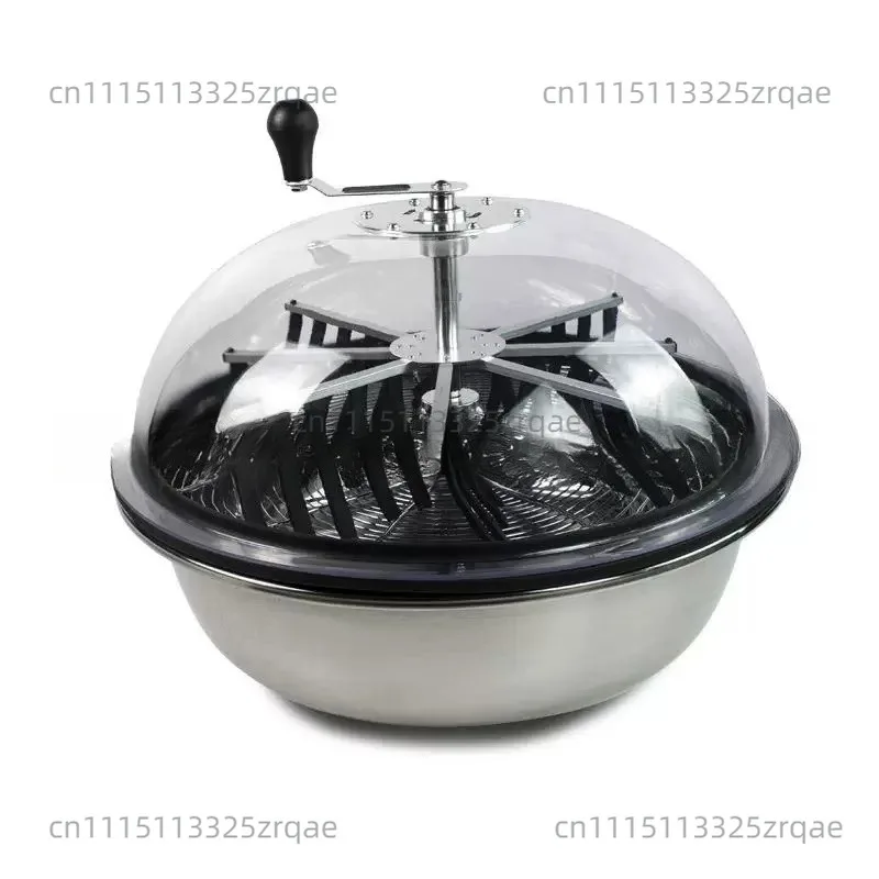 24 Inch Bowl shaped grass crusher, manual hydroponic leaf and shoot trimmer, bowl shaped rotating drum ty