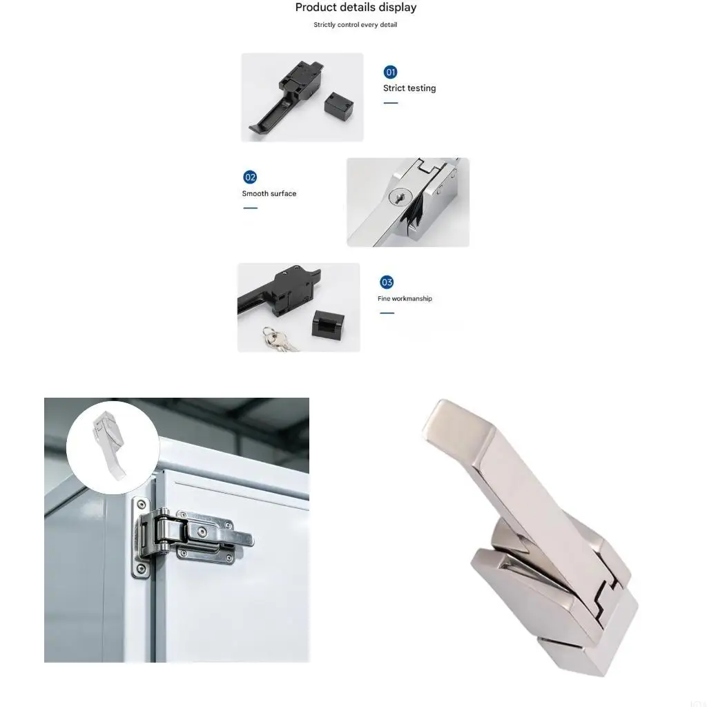 

Industrial Grade Zinc Alloy Refrigerator Latches Lock For Tool Chests Freezer D7YA