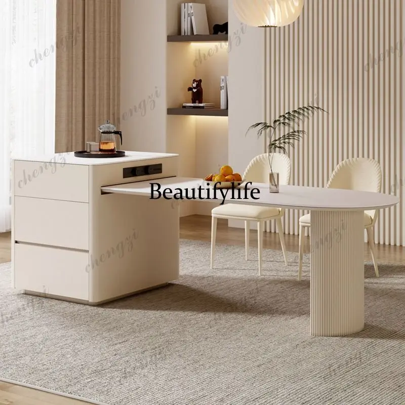 

Cream Style Villa Dining Tables Minimalist Design Luxury Nordic Dining Tables Living Room Home Furniture Mesa De Jantar Lsdt