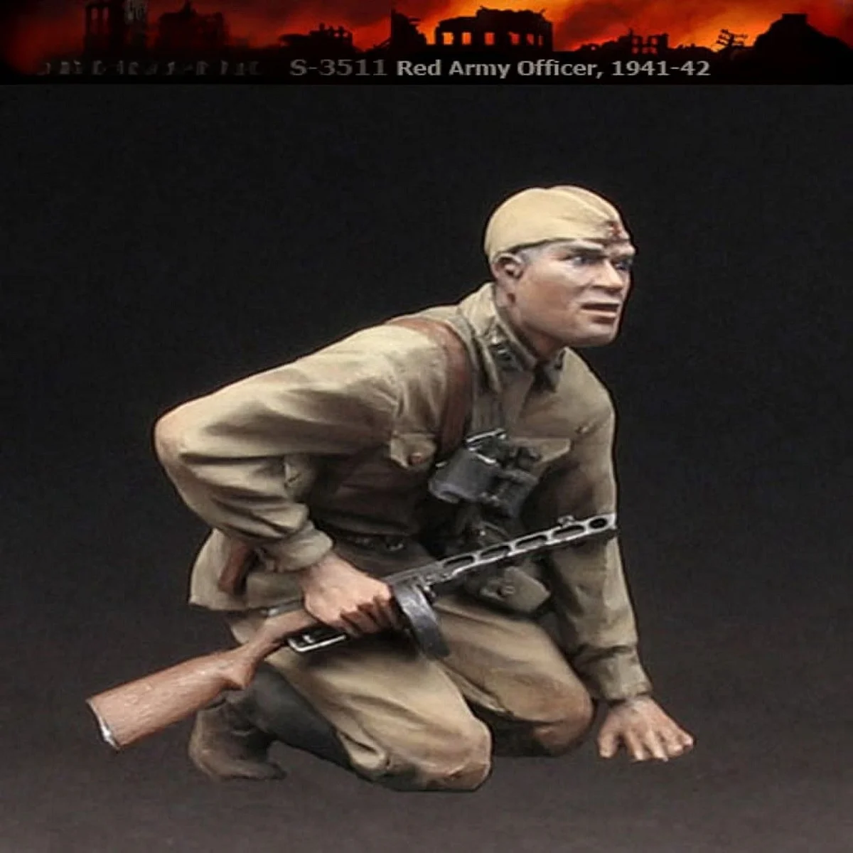 1/35 Resin Figure unpainted model Kit, military theme, Red Army Commander, unassembled and unpainted GK,859R