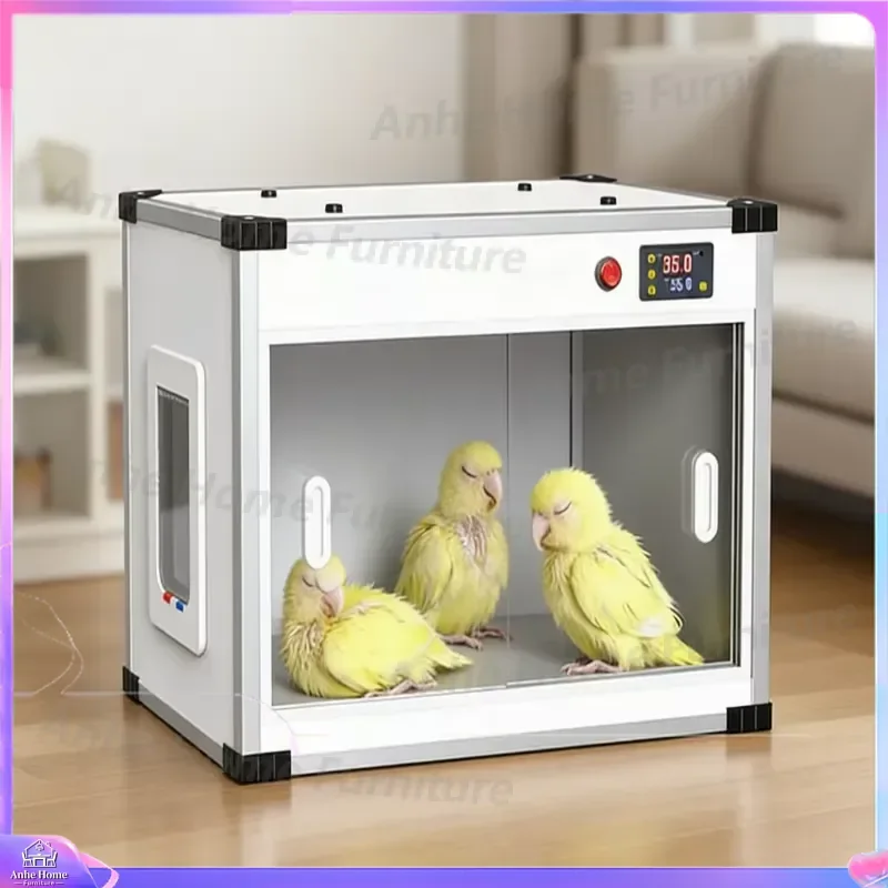 Parrot Incubator Box Intelligent Brooding Cage Winter Warm Insulated Bird Nest Pet Supplies for Parakeet Cockatiel Lovebird