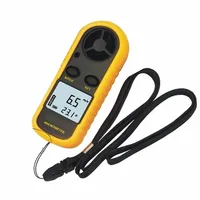 GM816 Digital Anemometer Wind Speed Mini Air Velocity Airflow Temperature with LCD Backlight Wind Speed Meter