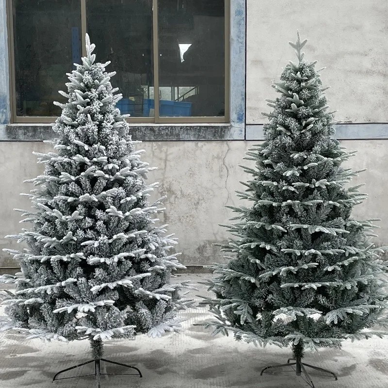 

1.5 1.8M PE PVC Encryption Simulation Snow Christmas Tree for Xmas Home Decoration &School Mall Decor New Year House Decoration