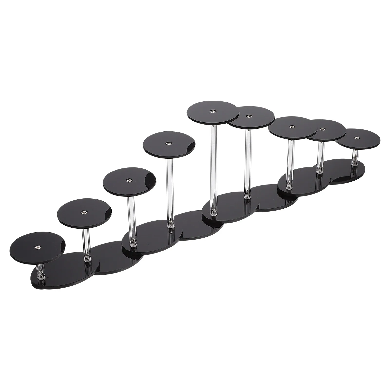 1Pcs Nine-Layer Step Type Deformable Acrylic Display Rack Elegant Multilayer Jewelry Stand for Bedroom Bathroom Living Room