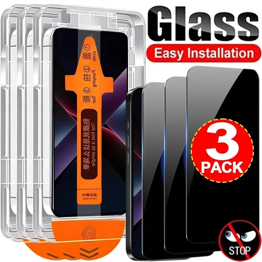 1-3PCS Privacy Tempared Glass For Samsung S25 Ultra S26 Ultra S26 S24 S20 FE S25 S23 A73 5G S24 Plus Dust Free Screem Protector
