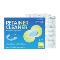 Retainer Cleaner Tablets Denture Clean Care Effervescent Tablet Retainer Facing Petainer Teeth Capped Cleaning Tablet 5