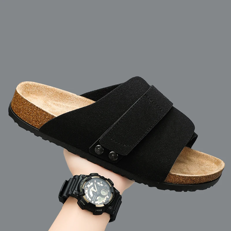 Summer Man Sandals for Men 2024 Designer Men\'s Shoes Men\'s Comfortable Slipper Man\'s Leather Sandal Original Brands Shoes Trend