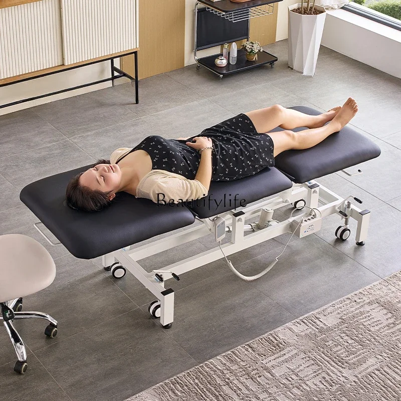 FGElectric lift beauty massage treatment bed with hole semi-lying full lying adjustable traditional Chinese medicine massage