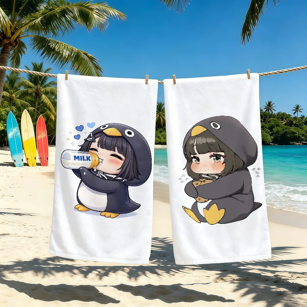 Gugu Gaga Cute Cartoon Towel For Outdoor Camping Beach Towel Super Absorbent Quick-Drying Summer Towel