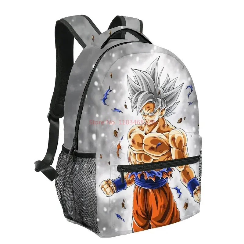 Dragon Ball Z Figurka Anime Nowy Plecak Kreskówka Super Saiyan Goku Torba studencka Figurka Nastolatki Chłopcy Zabawki Prezenty Torba na lunch