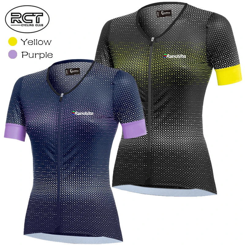 

사이클의류 Runchita Roupas Feminina Women's Cycling Jersey Ciclismo Mujer Short Sleeve cycle clothing Maillot Ciclismo Mujer