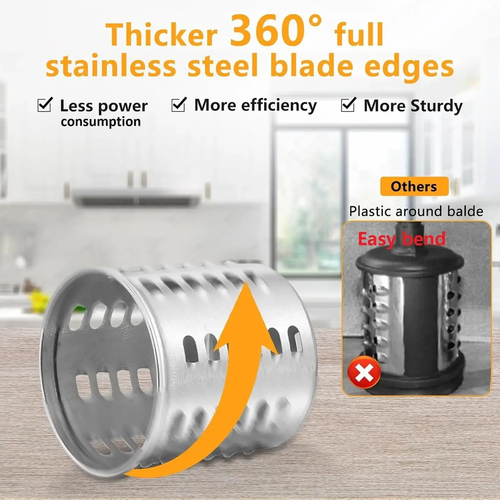 Slicer And Shredder Attachment 3 In 1 for KitchenAid Stand Mixers as Vegetable Chopper Accessory-Salad Maker Kitchen Meat Grinder view 7