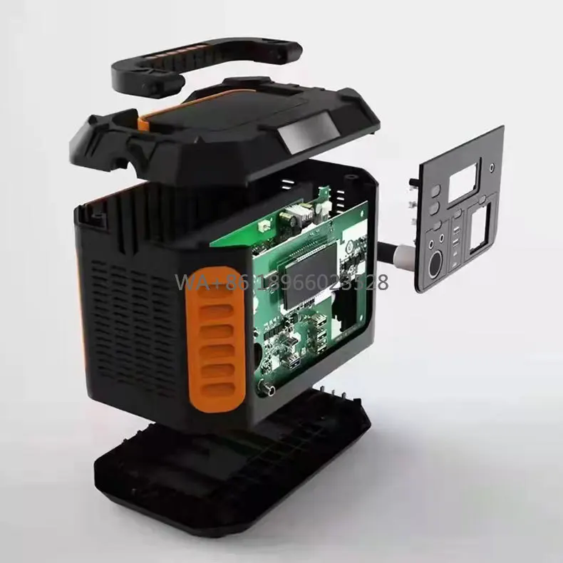 

High Power 500W Emergency Mobile Lithium Battery Portable Energy Storage Power 220V heat sink
