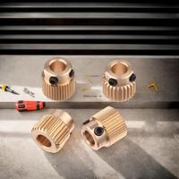 Essential 26/40 Teeth Brass Extruder Wheels for 3D Printers like Creality CR-10 10S S4 S5 Ender 3 / Pro / V2