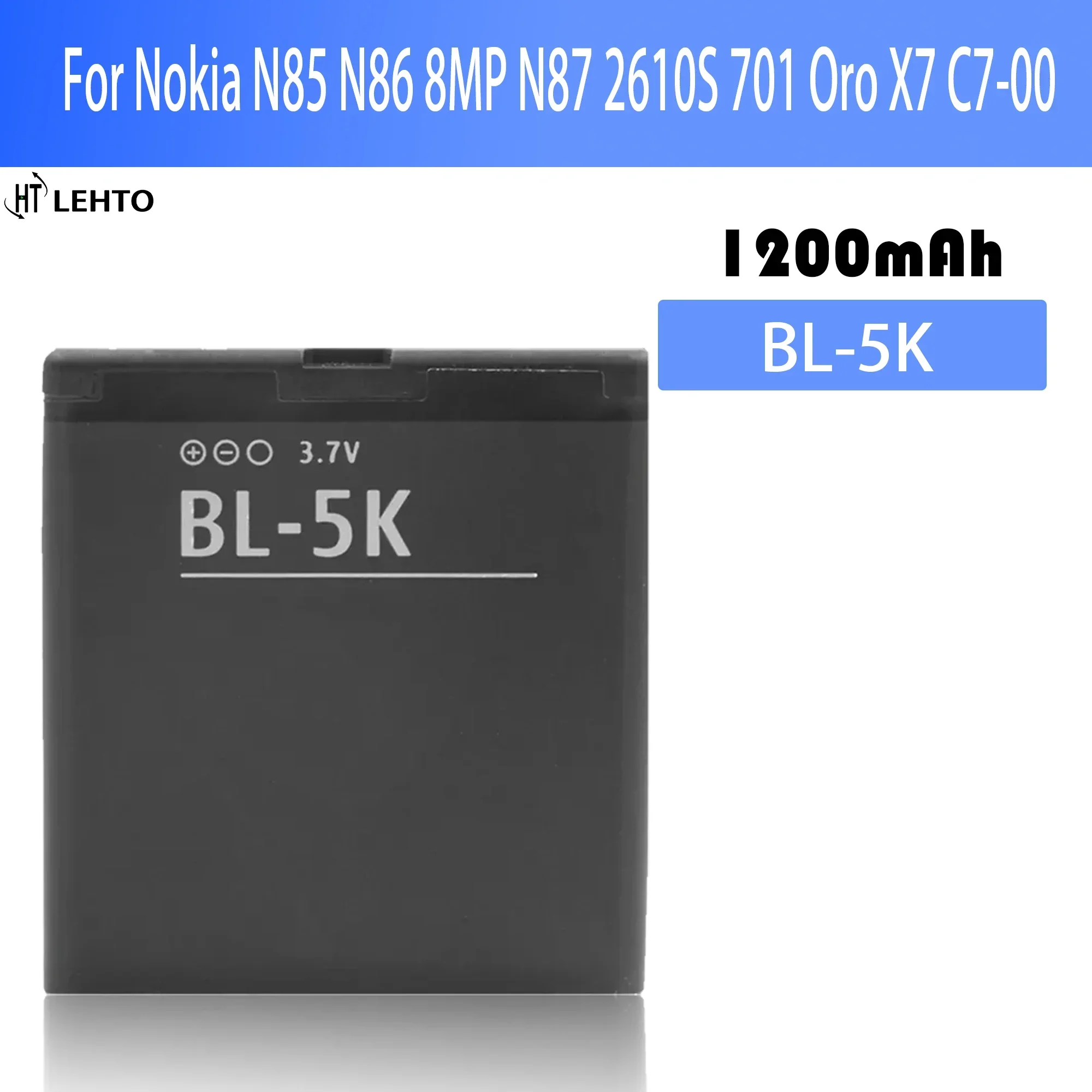 New 100% Original BL-5K BL5K Battery For Nokia C7 N85 N86 8MP X7-00/701 phone Batteries Bateria