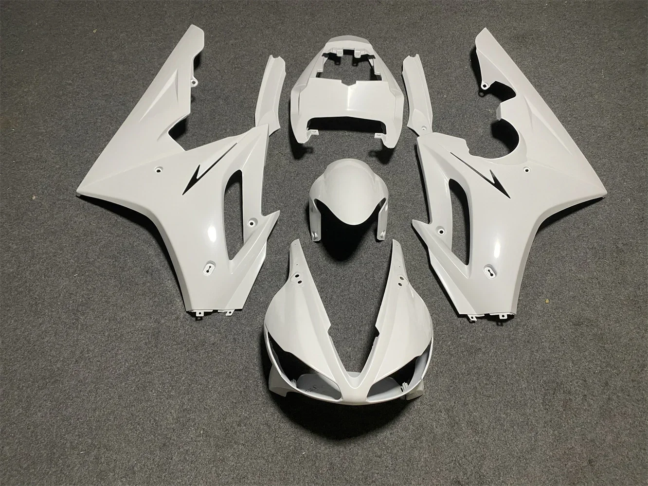 For Daytona Triumph 675R 675 2009 2010 2011 2012 Motorcycle Fairings Protection Frame Cover ABS Injection Shell Fairing White