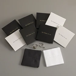 100pcs 8×8cm jewelry cleaning cloth, silver polishing cloth, custom logo