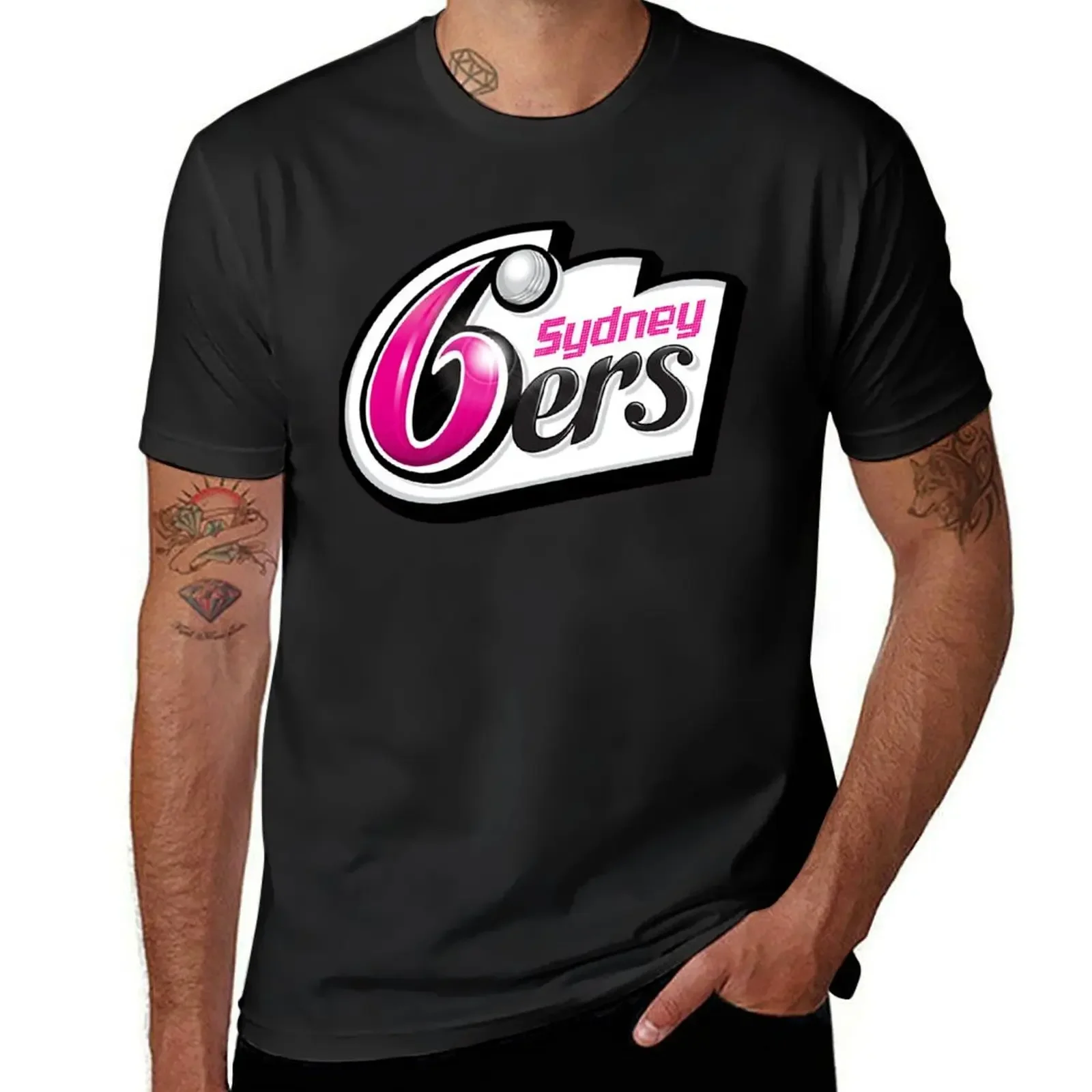 Sydney sixers T-Shirt affliction shirts kawaii clothes luxury t-shirt mens designer clothes