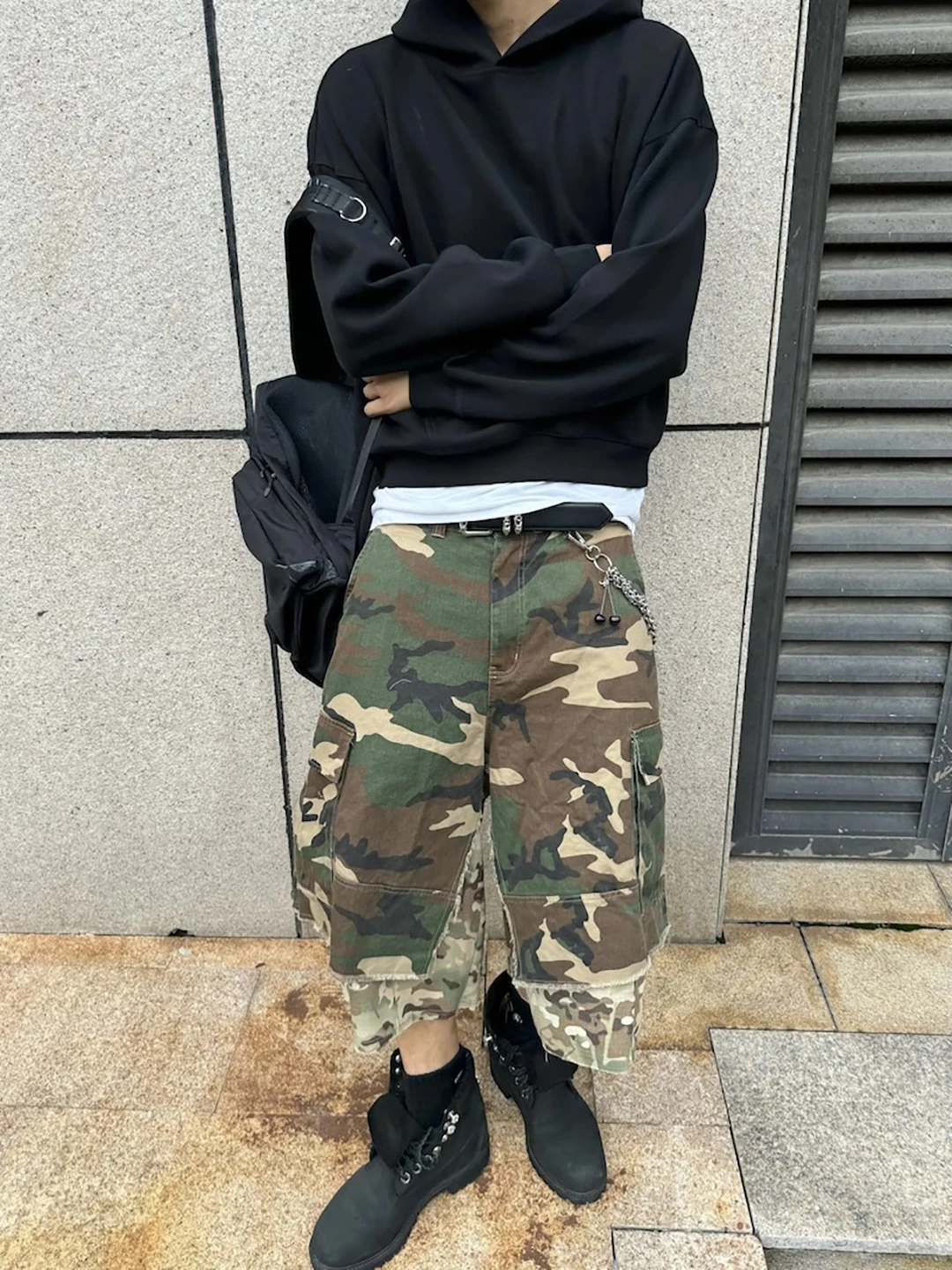

Ailz Project Camouflage Color Blo ape Casual orts Cotton Youth mid Waist Spring Summer Faionable Loose Fit Pants