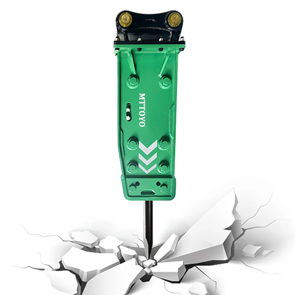 Disyuntor hidráulico de excavadora duradero y rentable MTTOYO 165 para tallar túneles de minería de excavadora universal de 33 a 38 toneladas