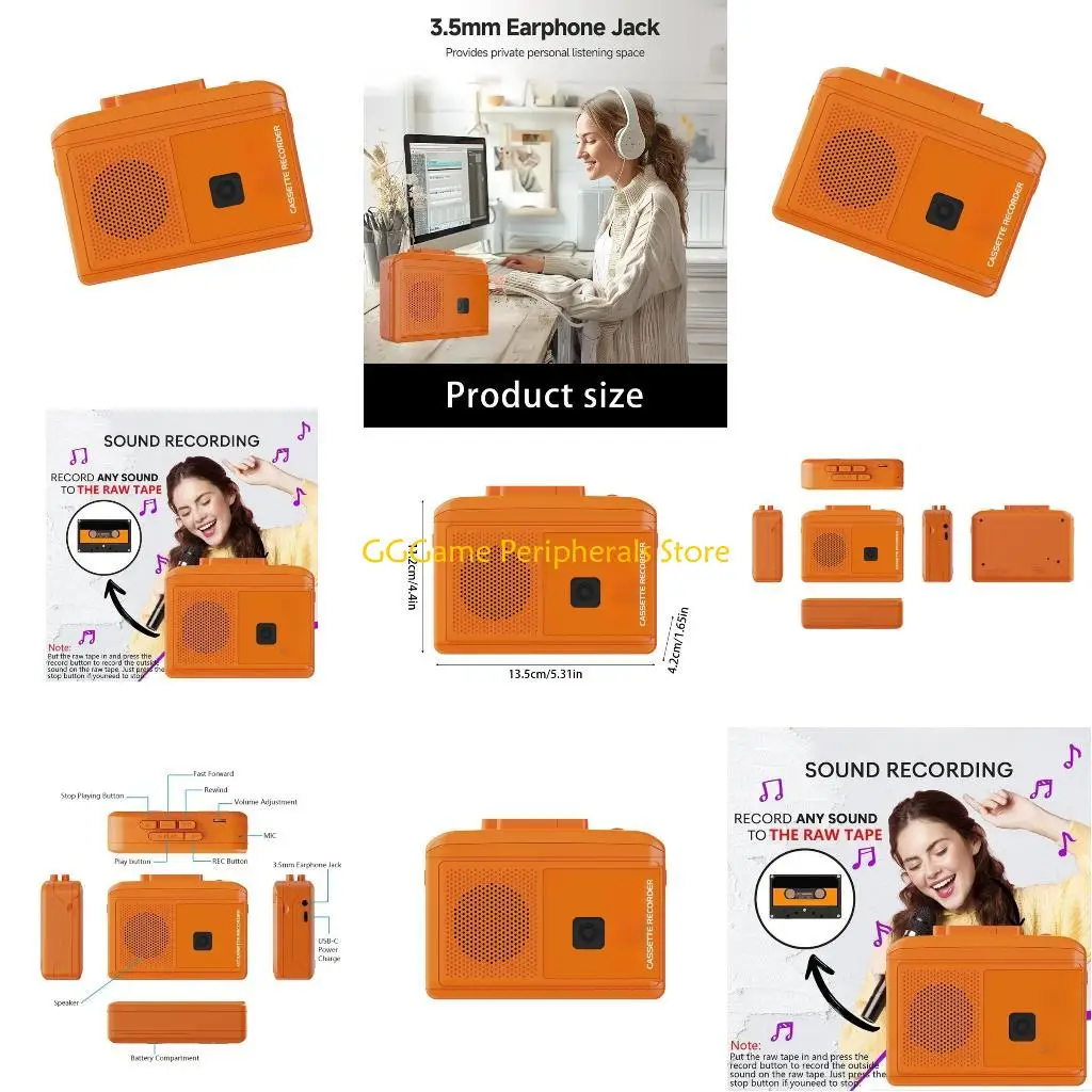 

Конвертер кассеты в MP3 U55B со встроенным программным обеспечением для оцифровки аналоговых записей