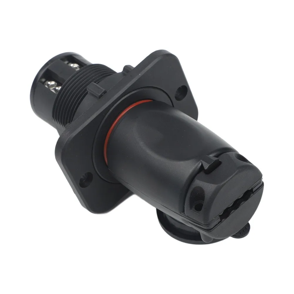 IP67 Rated 70A Trolling Motor Receptacle with Locking Ring and Rubber Gasket for Reliable 1For 2V to 48V Boat Motor Connections