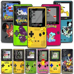 Case For Samsung Galaxy A90 A80 A73 A71 A70 A60 A53 A52 A51 A50 A42 A33 A32 A31 A30 A23 4G 5G Case Game-Boy P-Pokemon P-Pikachu