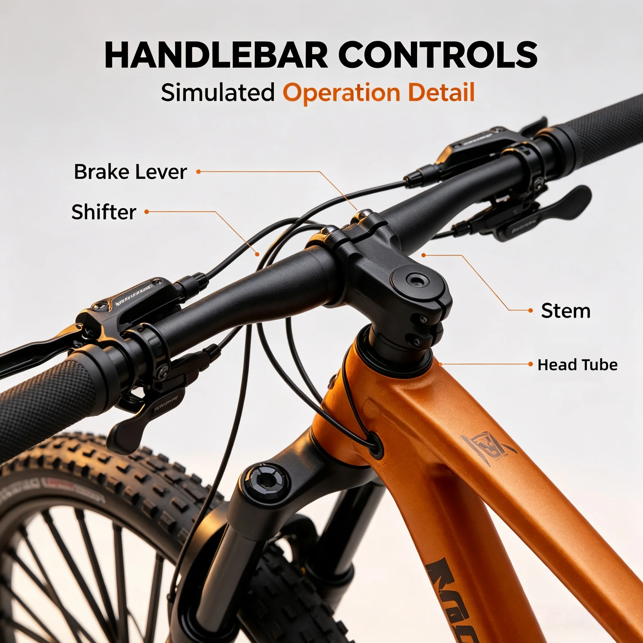 1:8 Scale Alloy Full Dual Shock Absorption Mountain Bike Model Simulated Shockproof Structure Mini Bicycle Desktop Display Colle