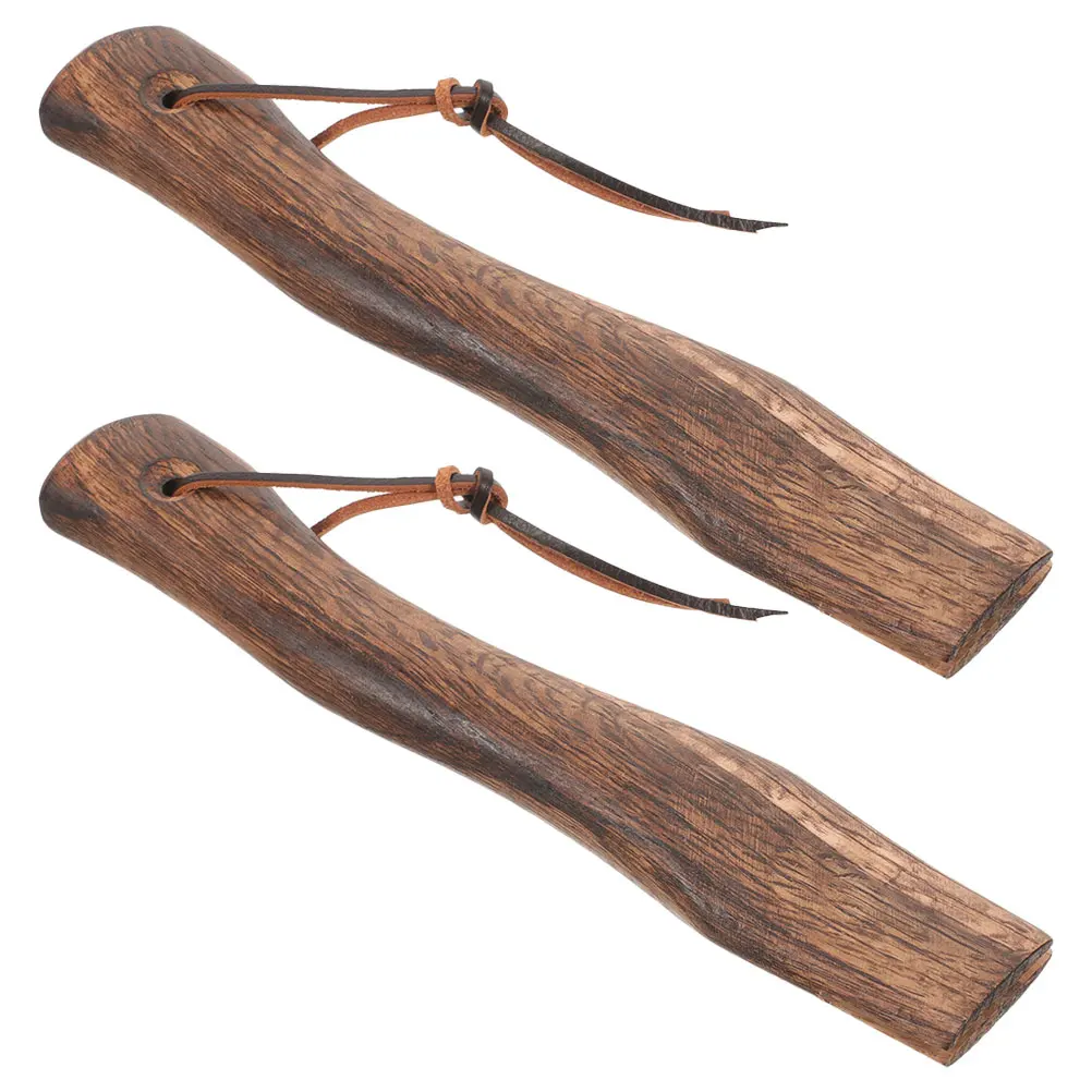 

2pcs Mini Axe Wooden Wood Handle For Axe Handle for Hatchet Replacement Sturdy Smooth Firewood Gardening Outdoor