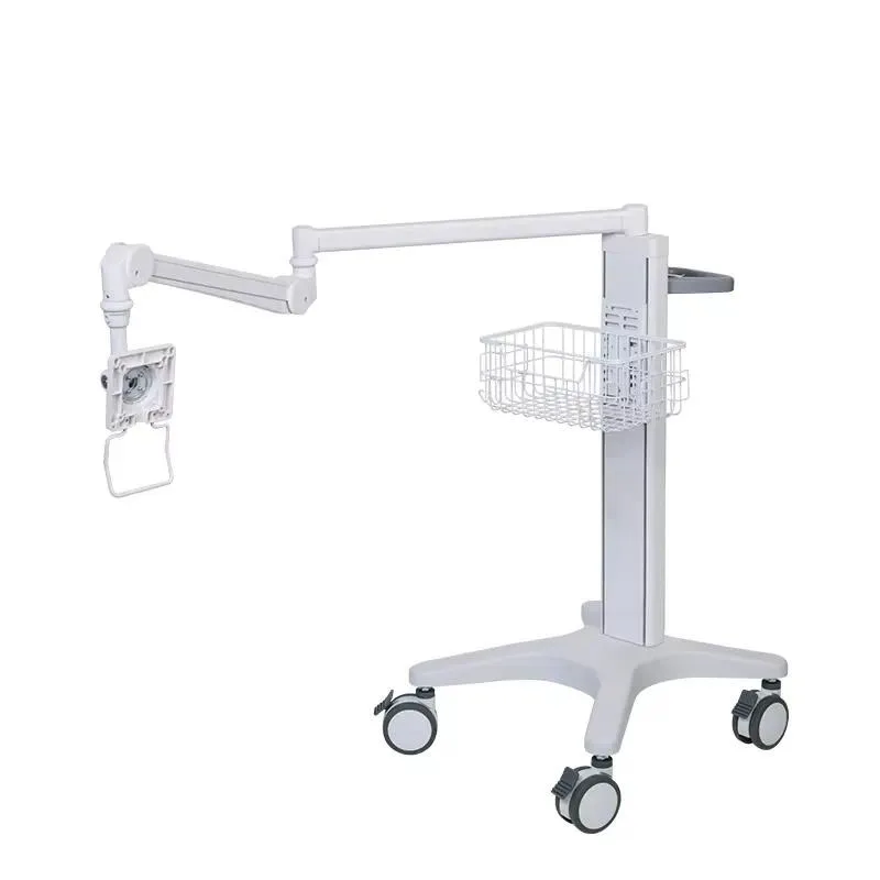 Arm Display Rack Tablet Hanger Equipment Stand Telemedicine  Computer Trolley