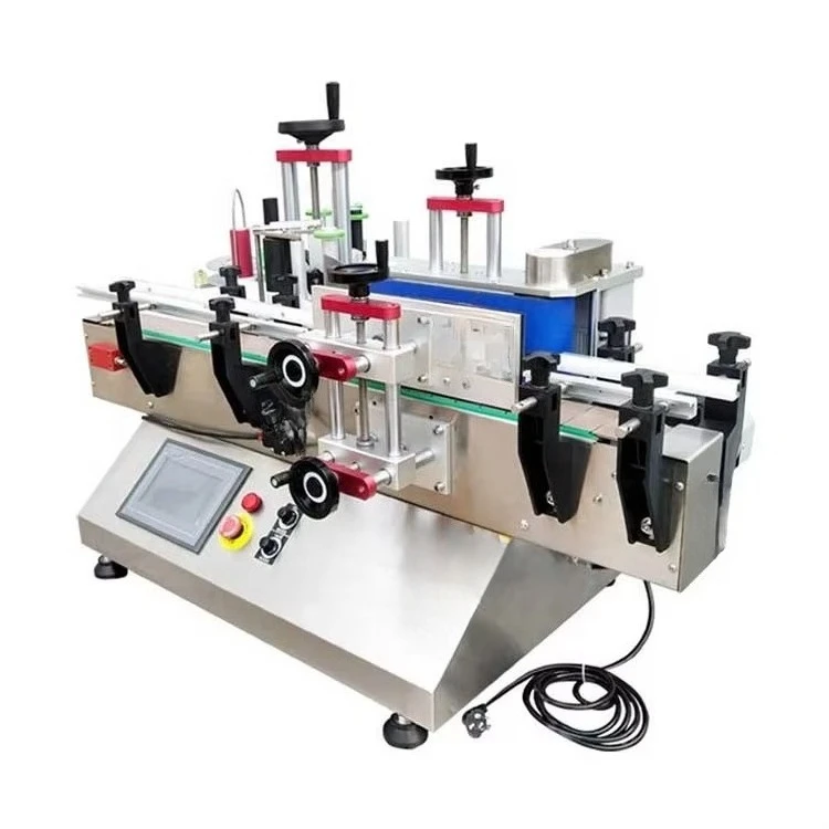 Tabletop Round Small  Automatic Labeling Machine Round square Bottle Cosmetic Wine Beverage Glass Bottle Labeling Machine