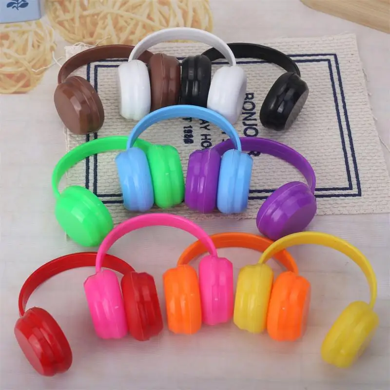 Mini Kunststoff Kopfhörer Für 17cm Puppe Headset Dekoration Kopfhörer Mode DIY Puppe Zubehör Geschenk