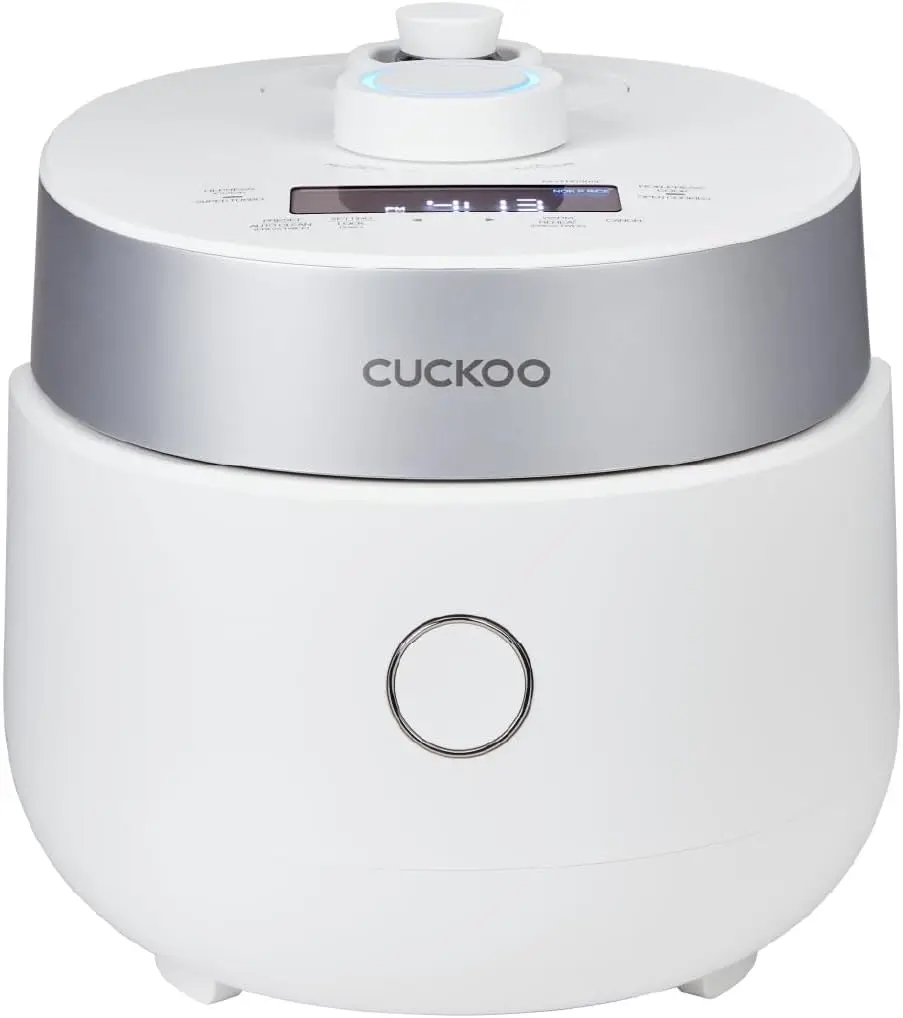 3-Cup Uncooked Capacity Twin Pressure Induction Heating Rice Cooker with 11 Menu Options Including High Pressure, Non-Pressure and More, Made in Korea
