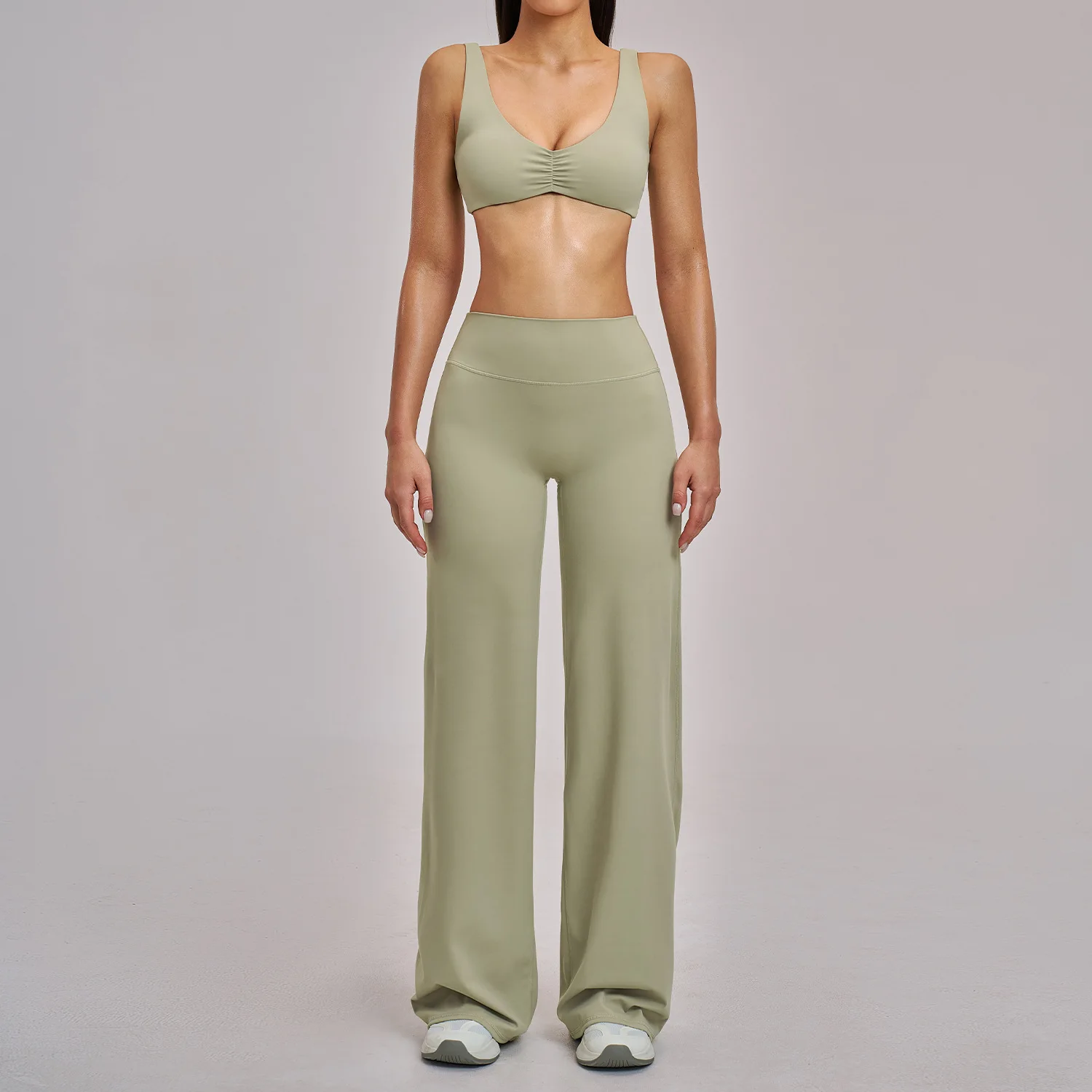 Yoga Set 2/3PCS Workout Outfit Fitness Long Sleeved Sportswear Gym Tracksuit Leggings Set Sports Bra Athletic Wear Women Clothes