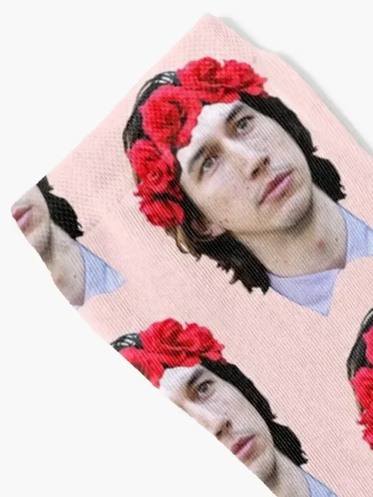 Adam Driver Flower Crown Socks hip hop christmas gifts funny gifts cotton Male Socks Women's