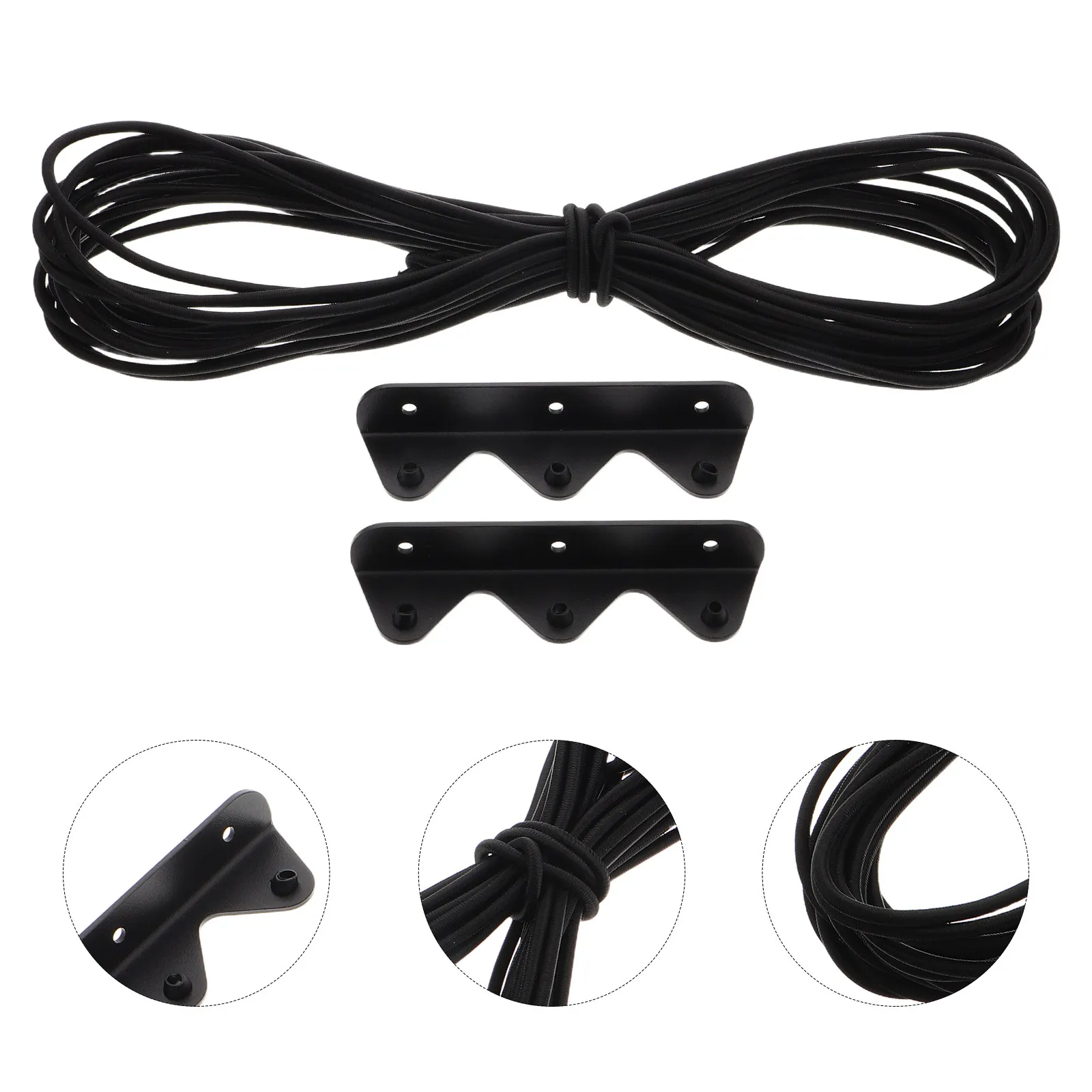 

Комплект аксессуаров для автодомов: Прочный эластичный страховочный трос для плавающих полок с кронштейном для крепления – надежное решение для хранения вещей в автодомах