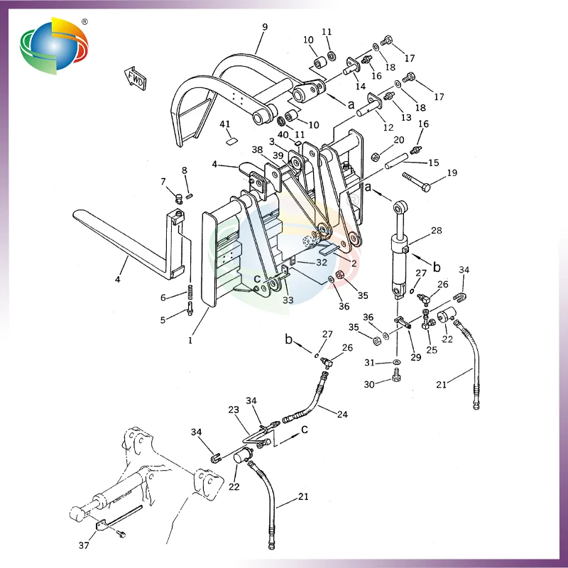 

707-00-70220KT 707-00-70220 7070070220K Комплект уплотнений цилиндра грейпера для колесного погрузчика Komatsu WA70-1